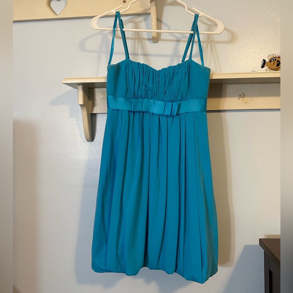 Blue/teal semi formal dress